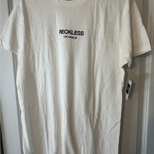 Young & Reckless Classic T-Shirt, White, Medium